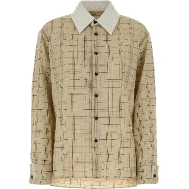 CAMICIA CHECK COLLETTO BIANCO INTRECCIO