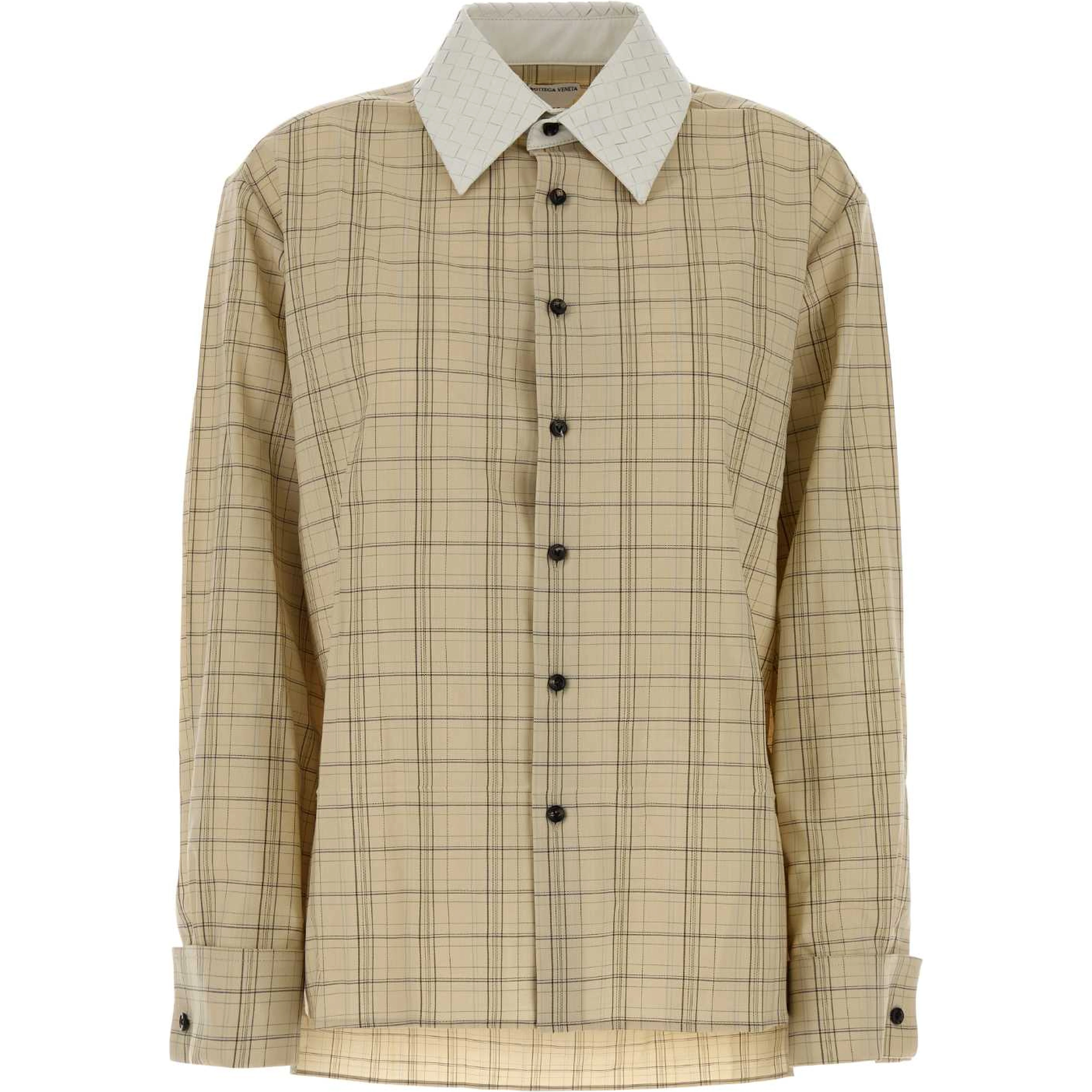 CAMICIA CHECK COLLETTO BIANCO INTRECCIO