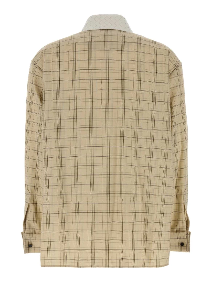 CAMICIA CHECK COLLETTO BIANCO INTRECCIO