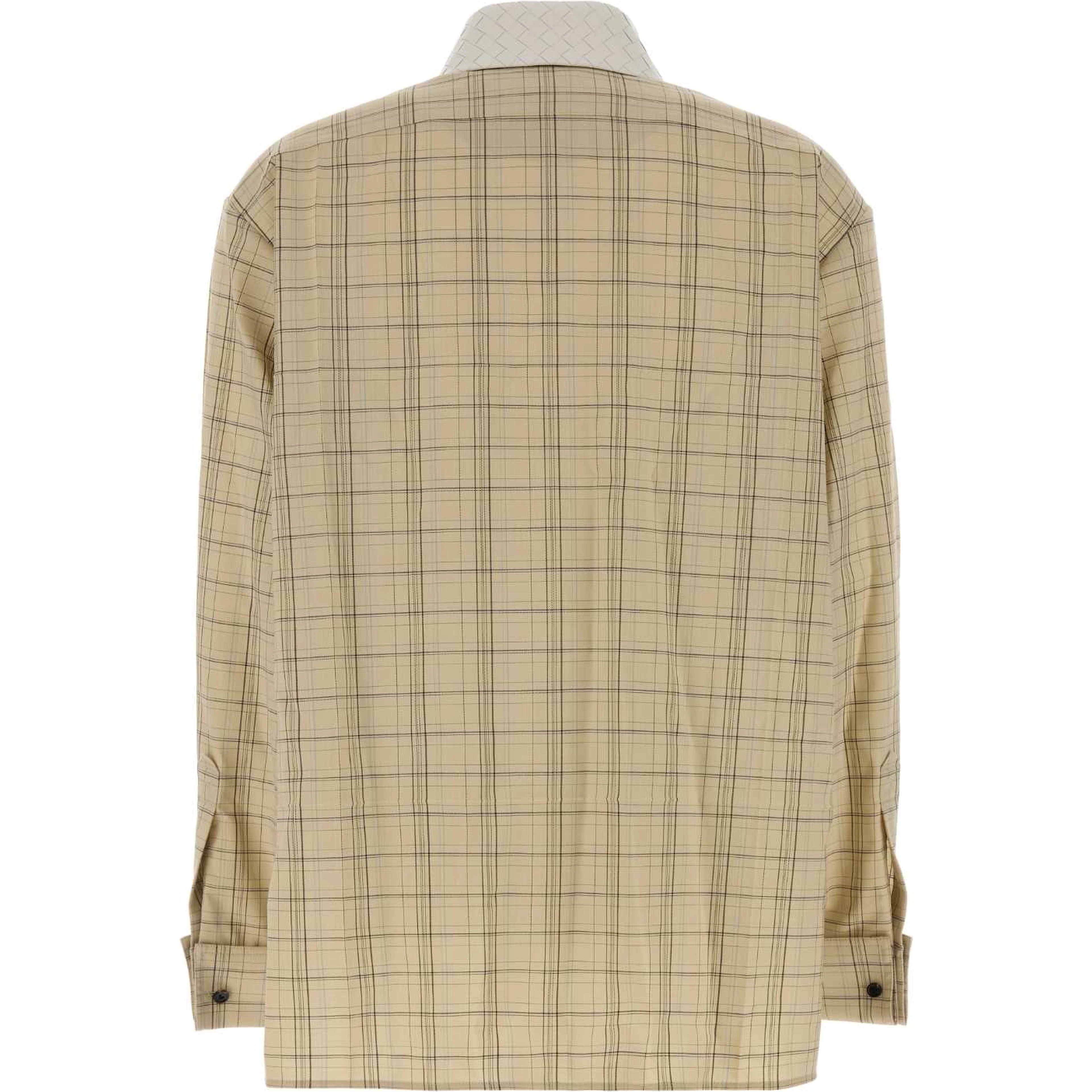 CAMICIA CHECK COLLETTO BIANCO INTRECCIO