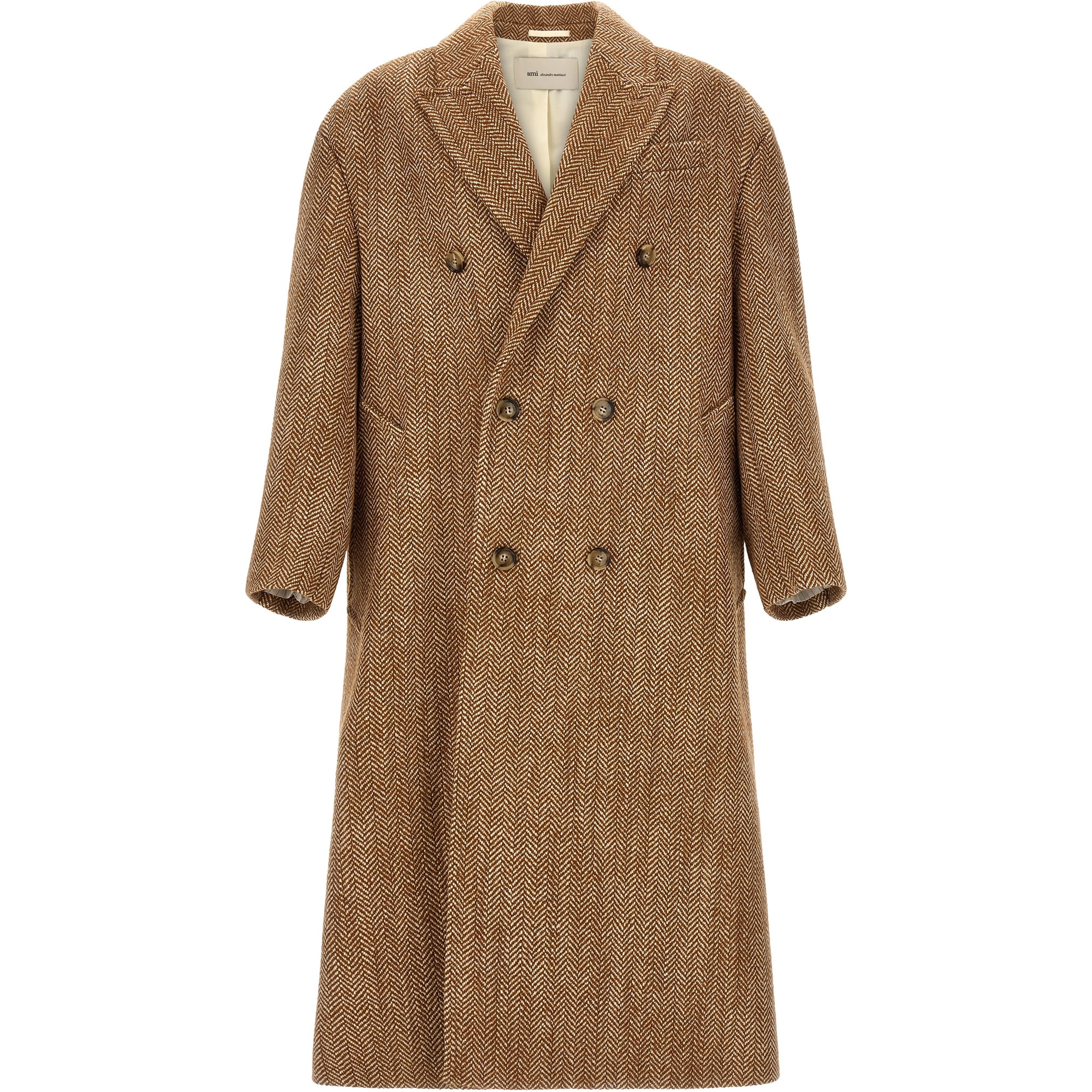 Brown Virgin Wool Coat