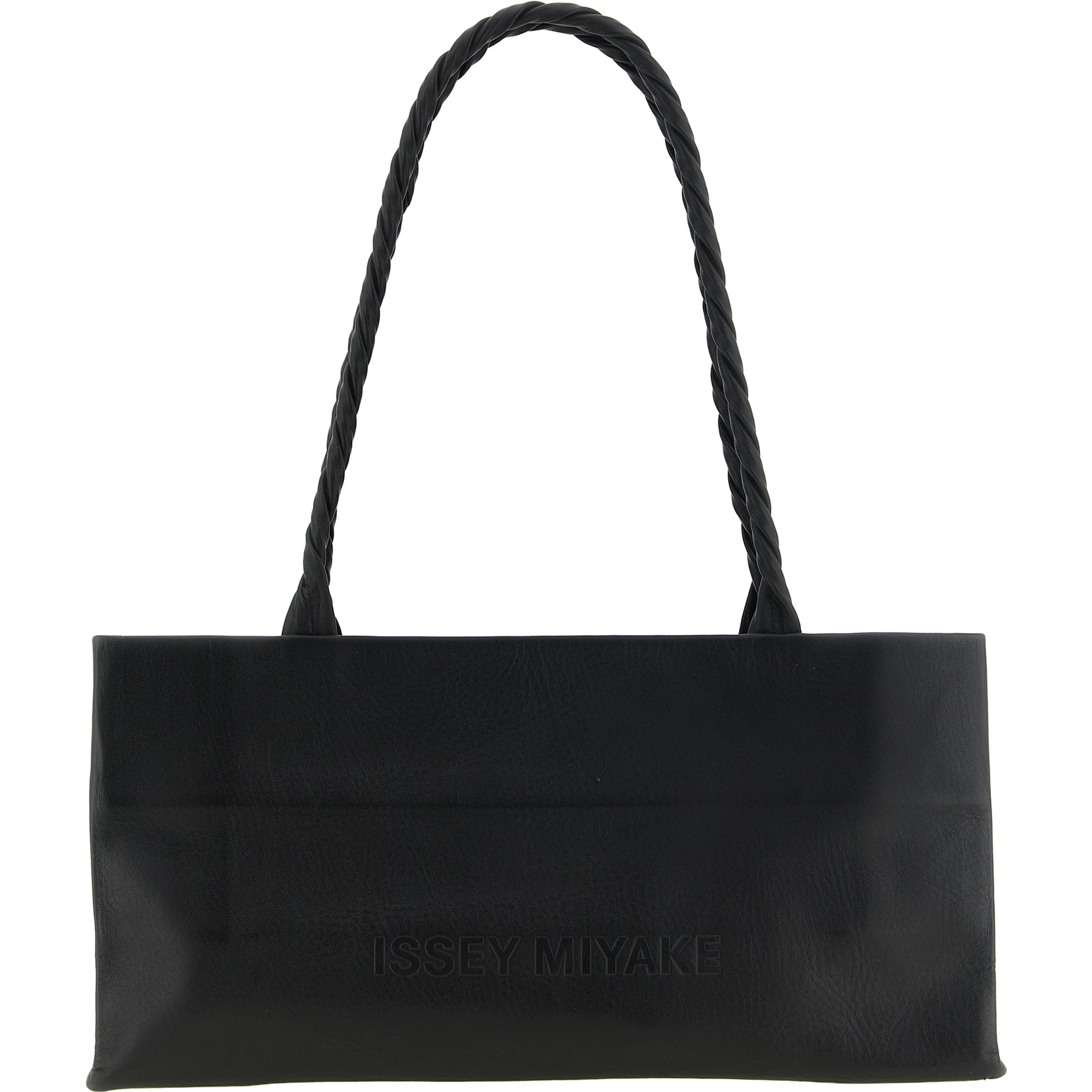 Black Polyester Shoulder Bag