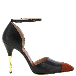 Black Goatskin High Heel Pumps