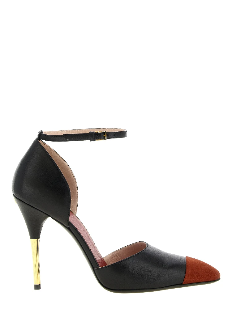 Black Goatskin High Heel Pumps