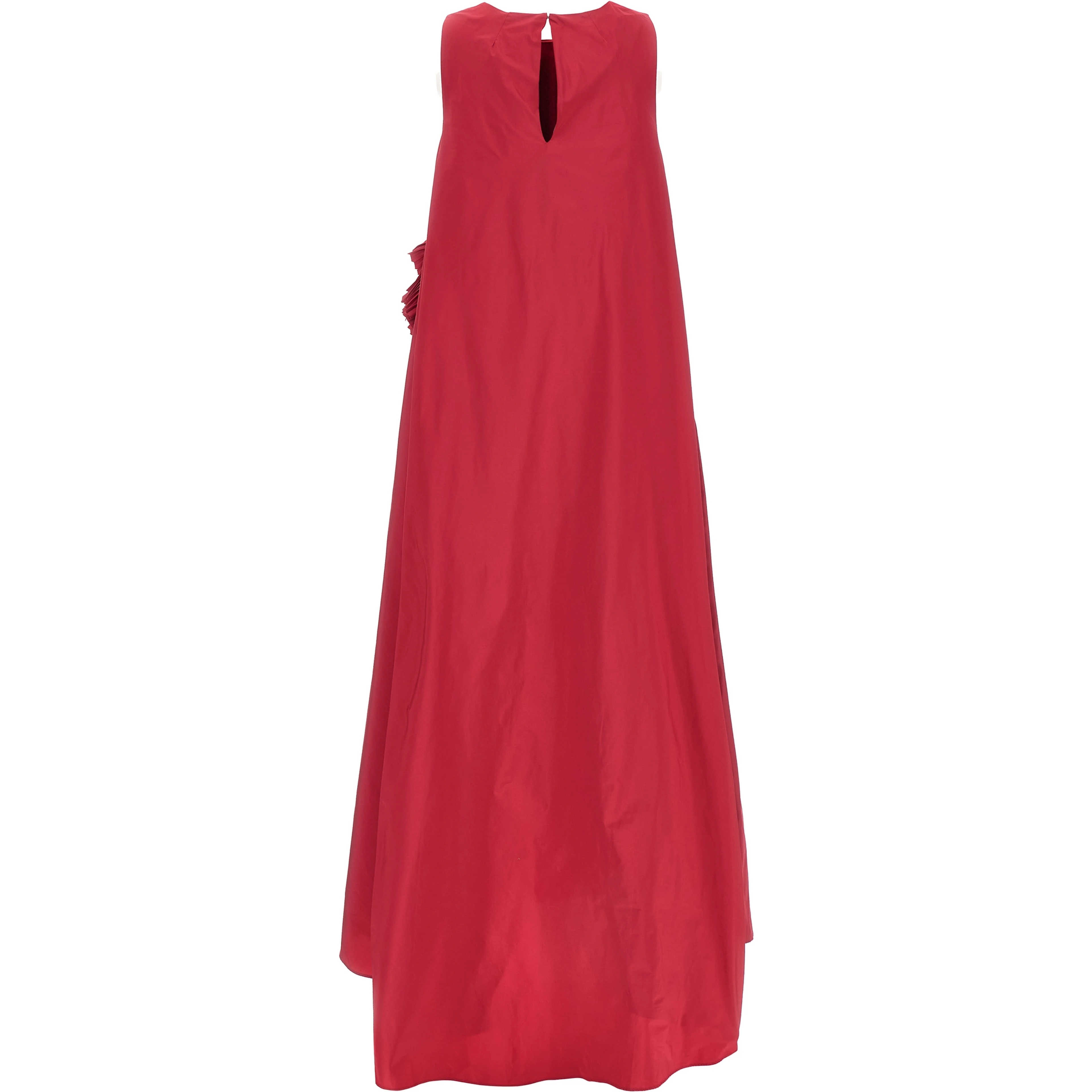 Fuchsia Polyester Long Dress