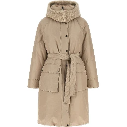 Beige Cotton Coat