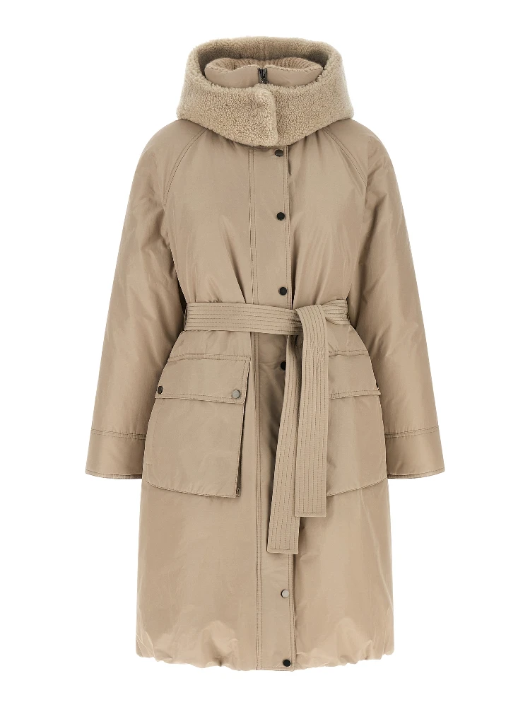 Beige Cotton Coat