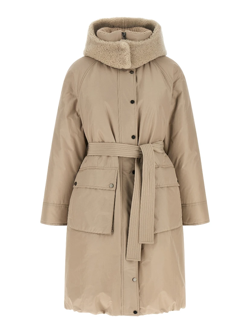 Beige Cotton Coat