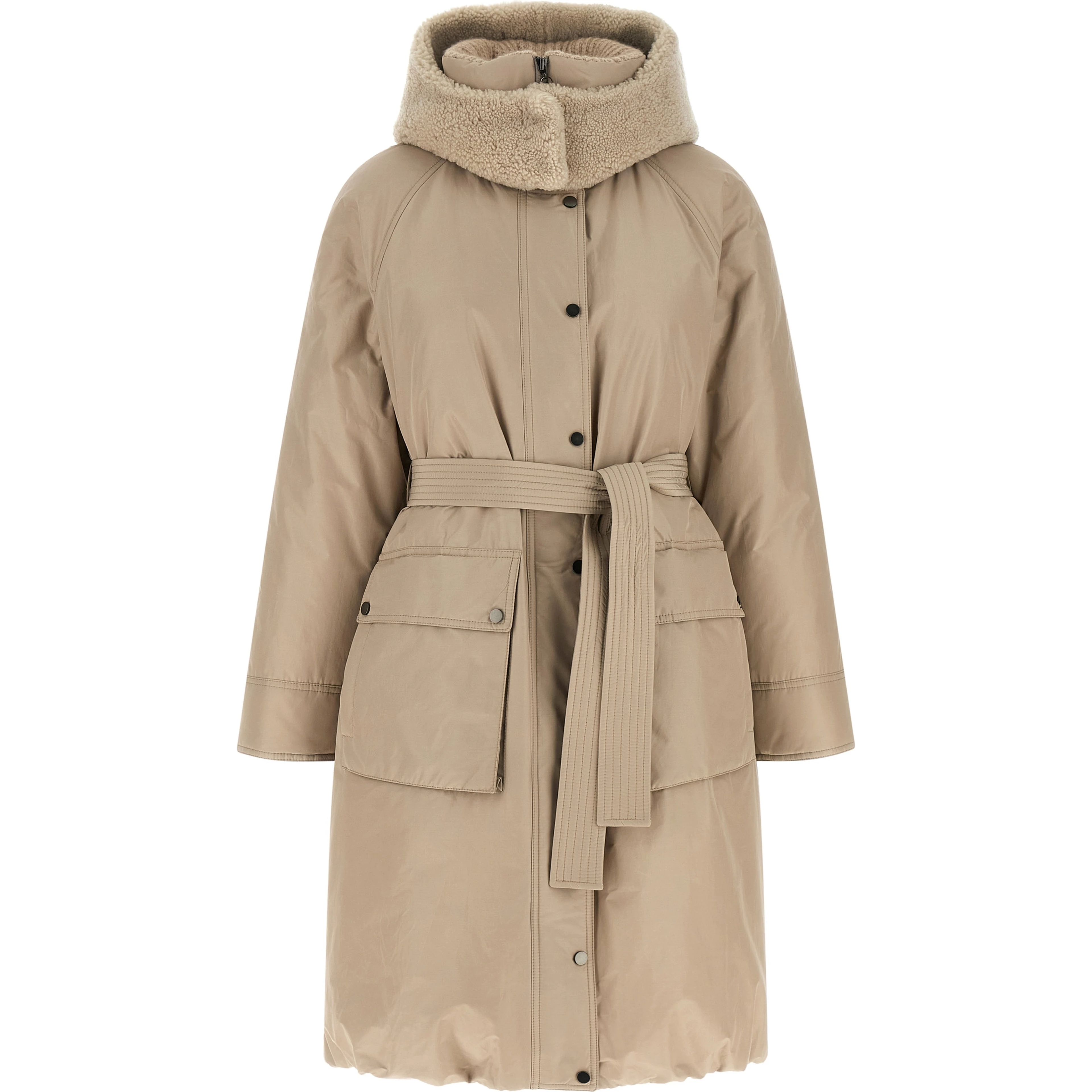 Beige Cotton Coat