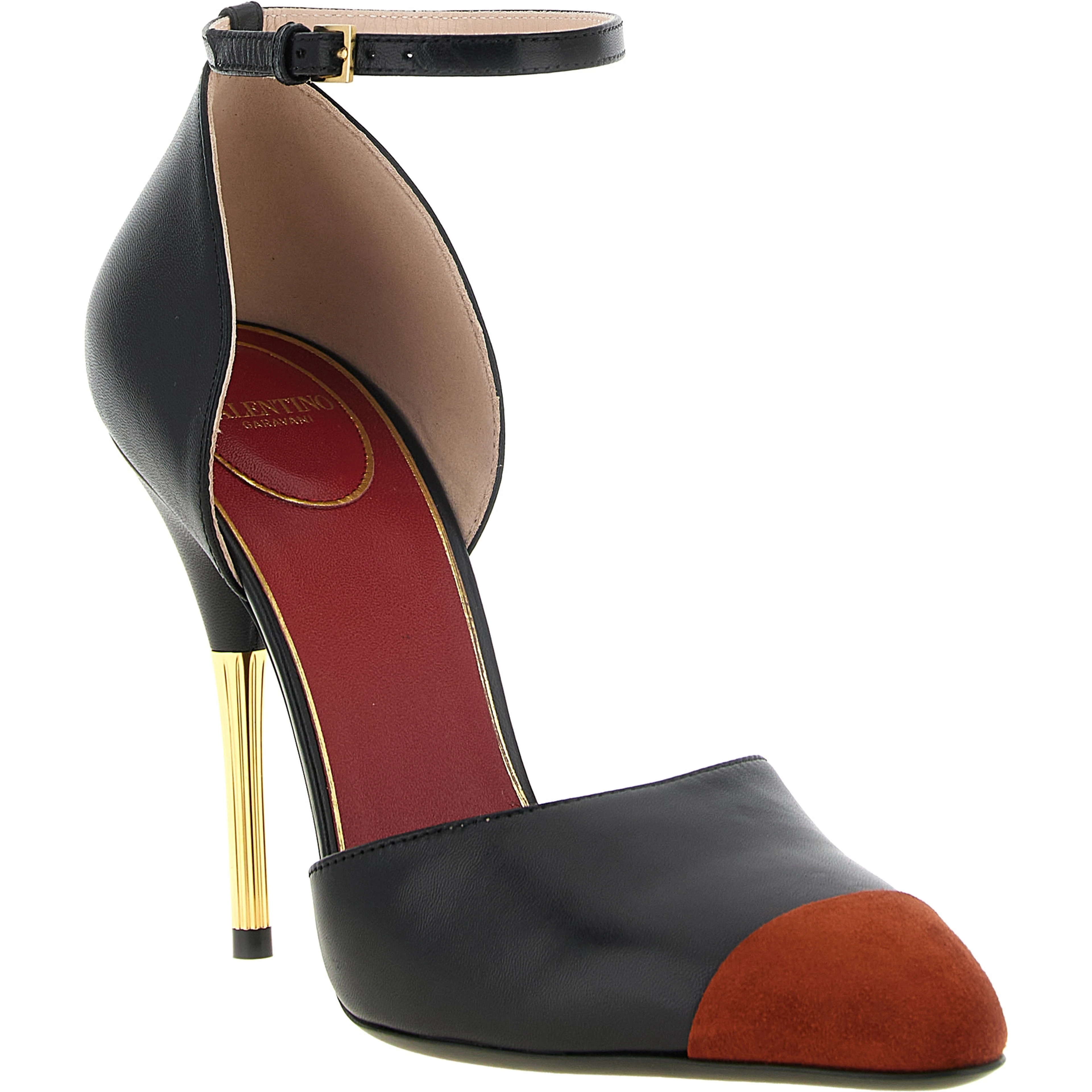 Black Goatskin High Heel Pumps