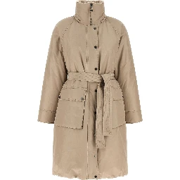 Beige Cotton Coat