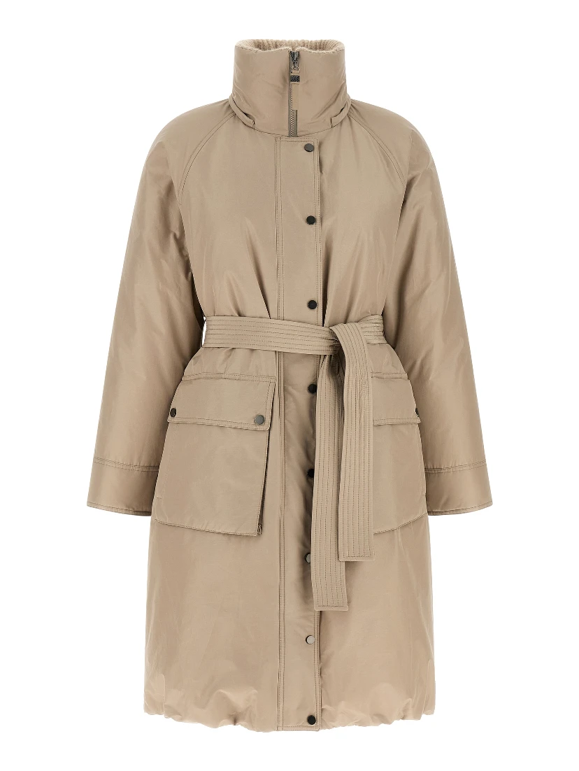 Beige Cotton Coat