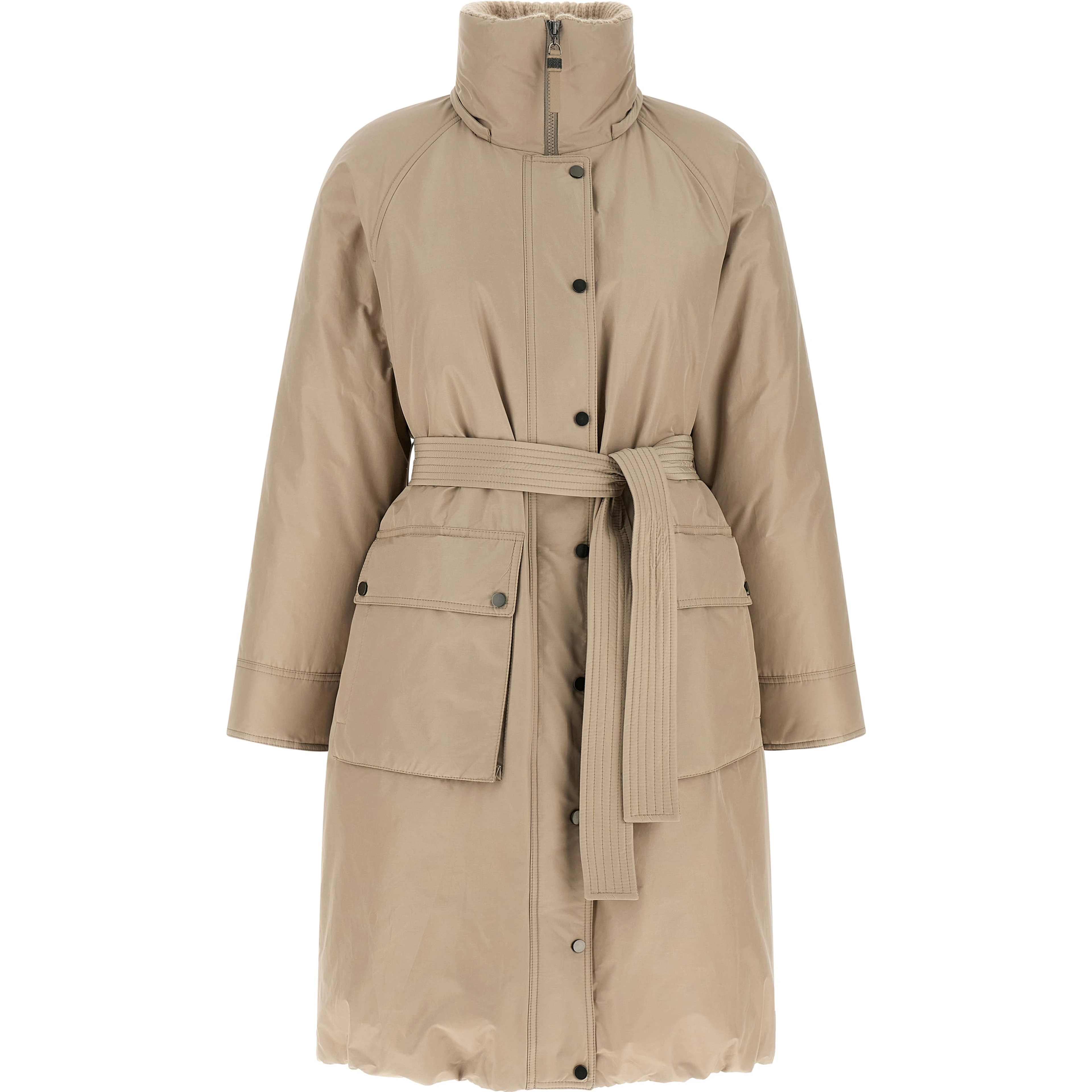 Beige Cotton Coat