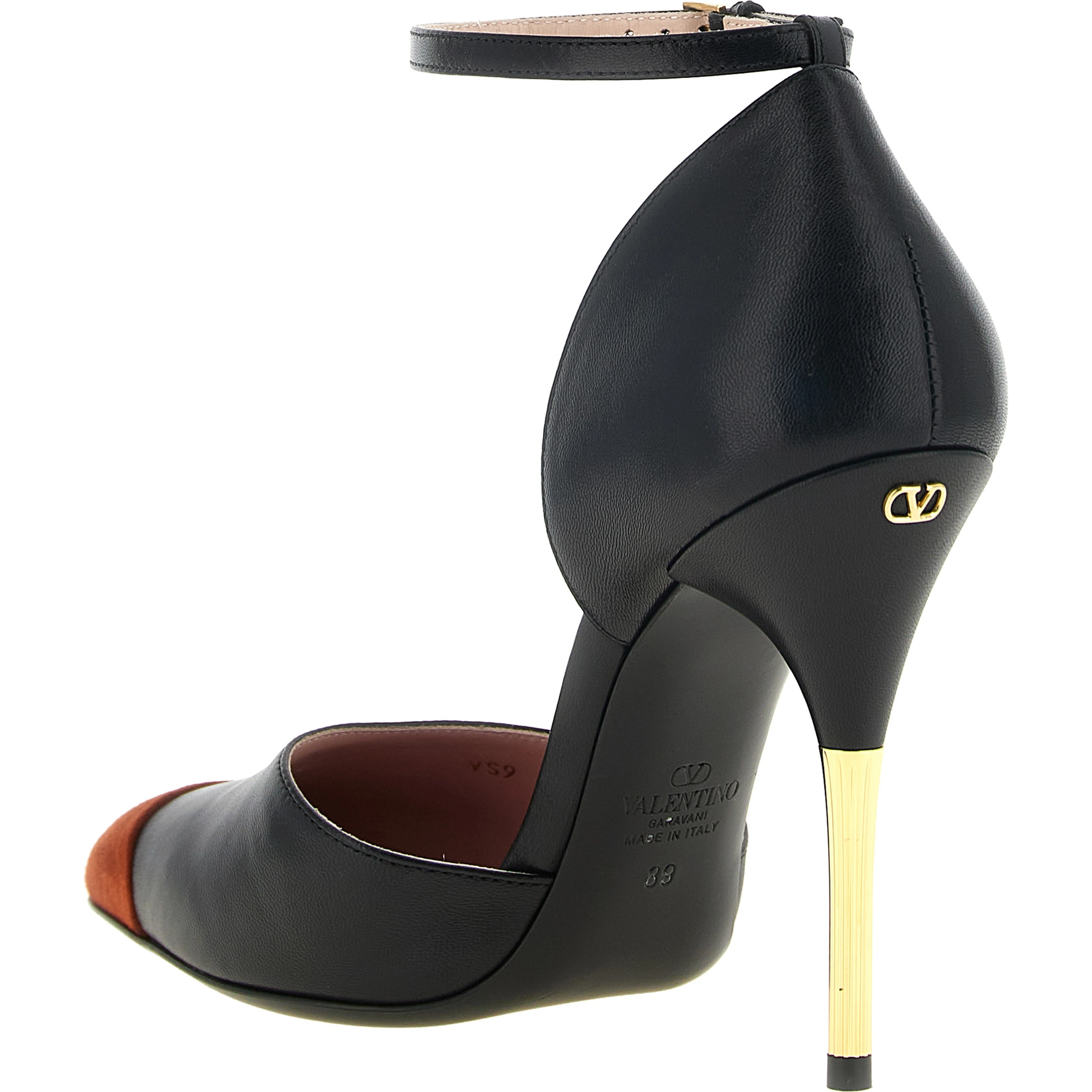 Black Goatskin High Heel Pumps