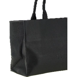 Black Polyester Shoulder Bag