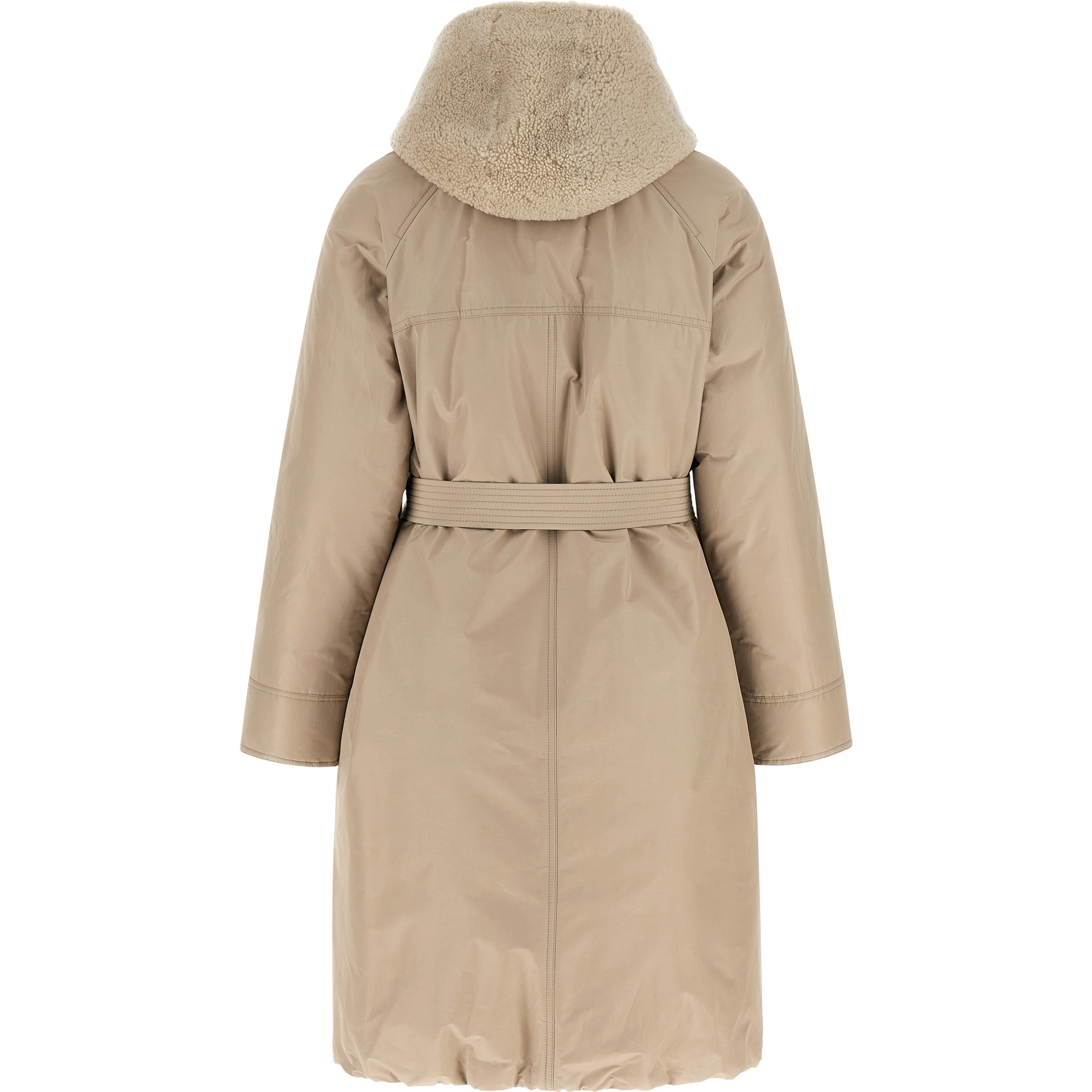 Beige Cotton Coat