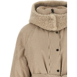 Beige Cotton Coat
