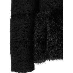 Black Acetate Full-Length Jacket