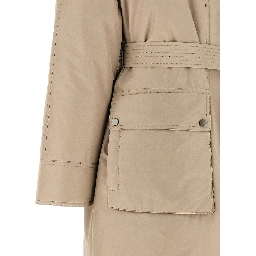 Beige Cotton Coat