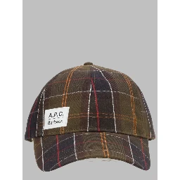 Cappello da Baseball con Motivo Tartan