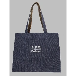 Borsa Tote in Denim di Cotone