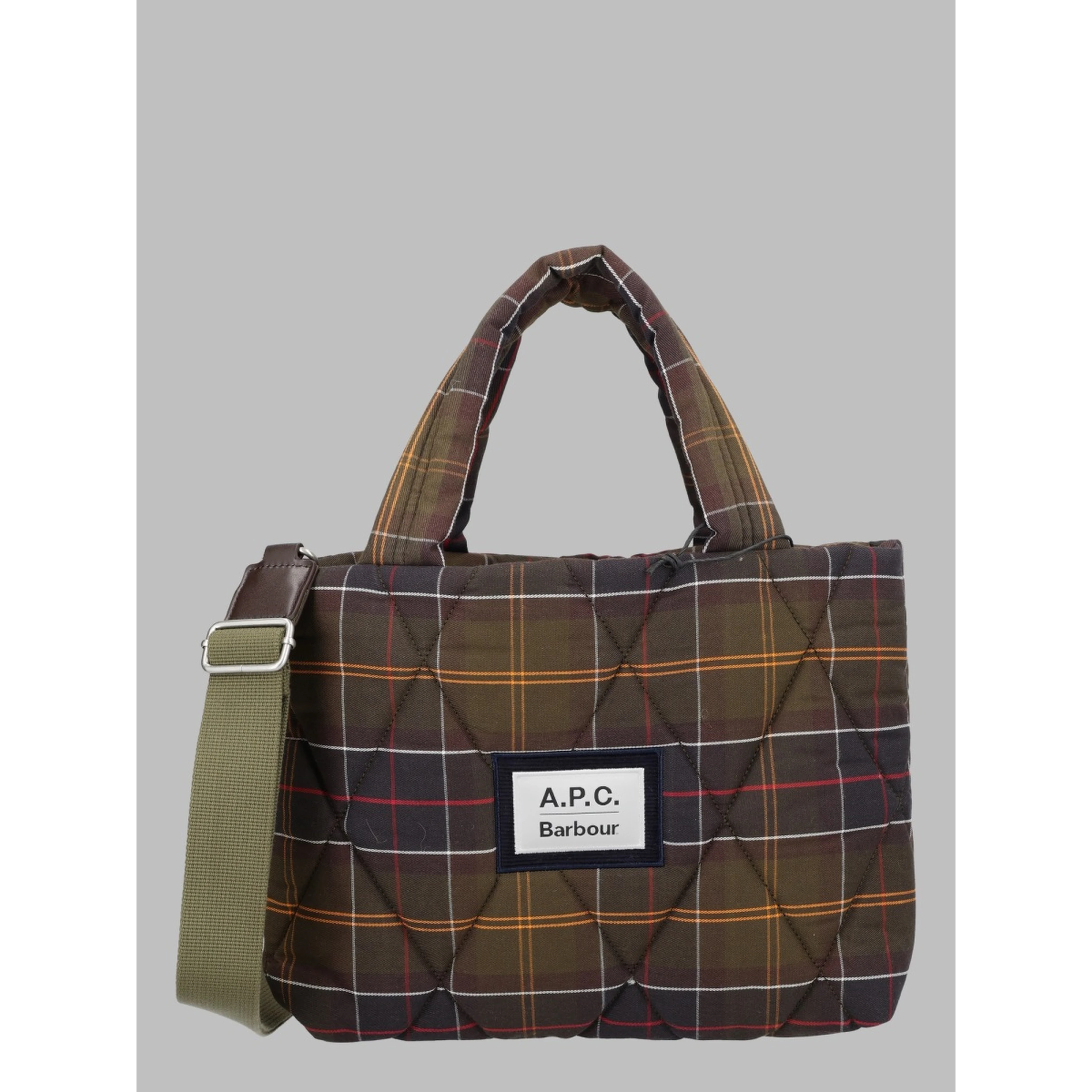 Borsa con Motivo Tartan