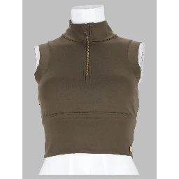 hog turtle zipper crop top