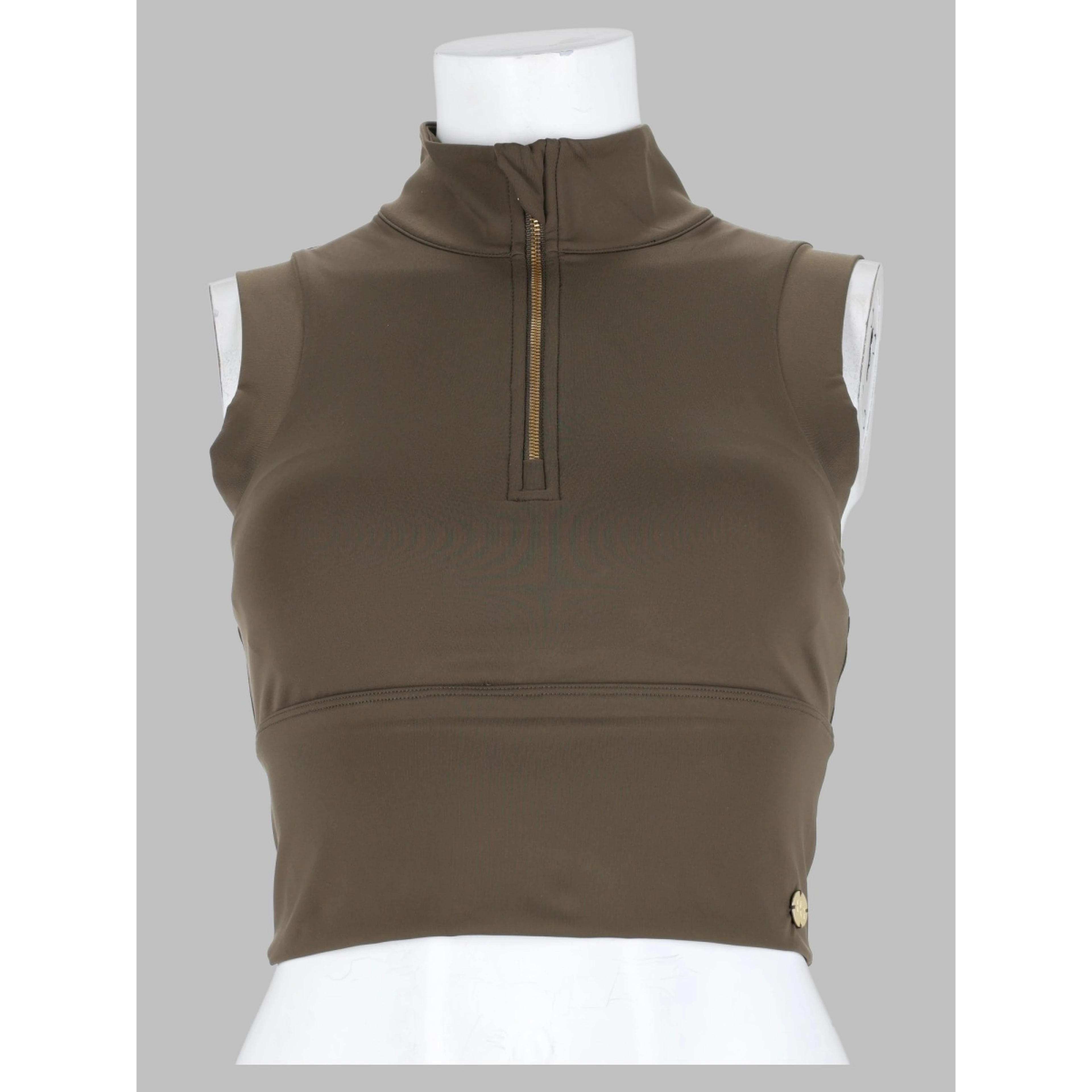 hog turtle zipper crop top