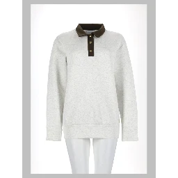 hog button polo sweater