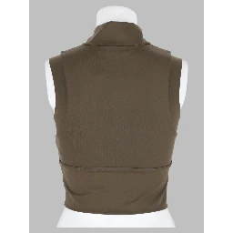 hog turtle zipper crop top