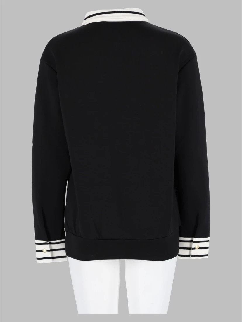 hog button polo sweater