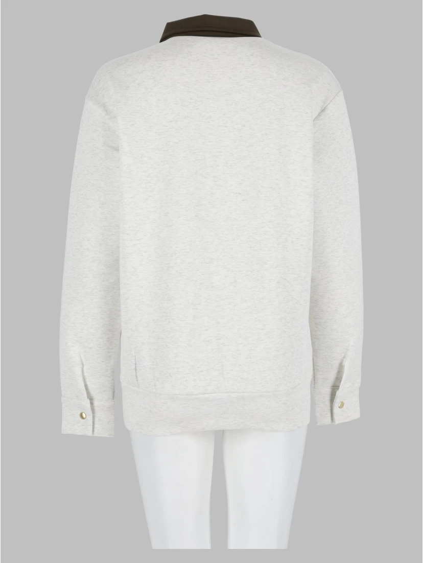 hog button polo sweater
