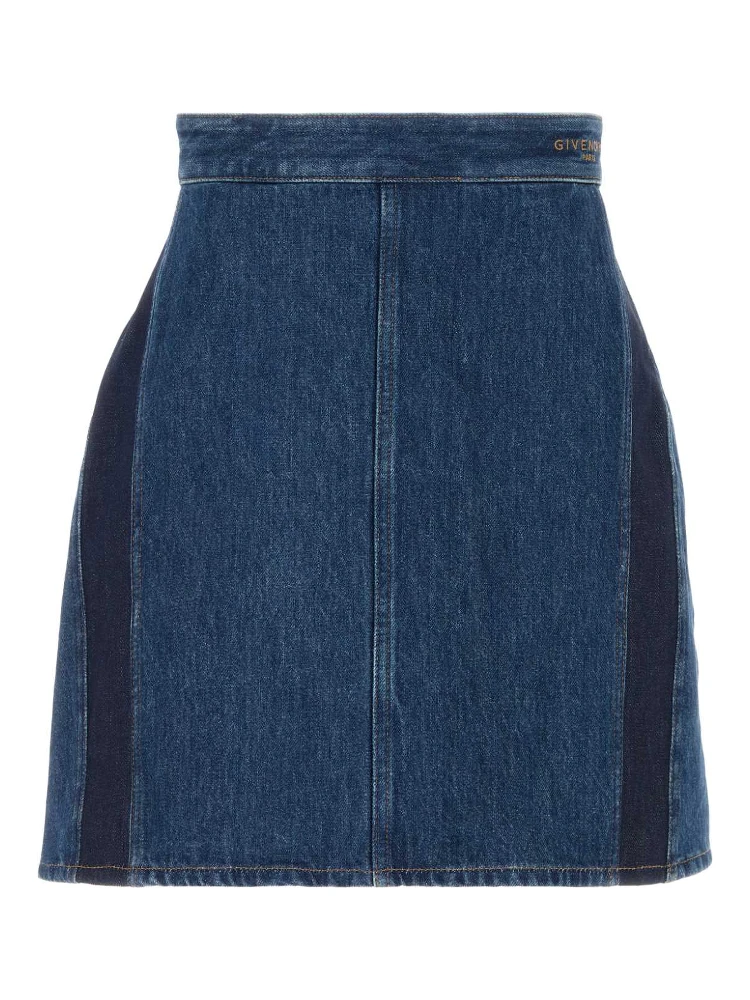 MINI COCOON DENIM SKIRT