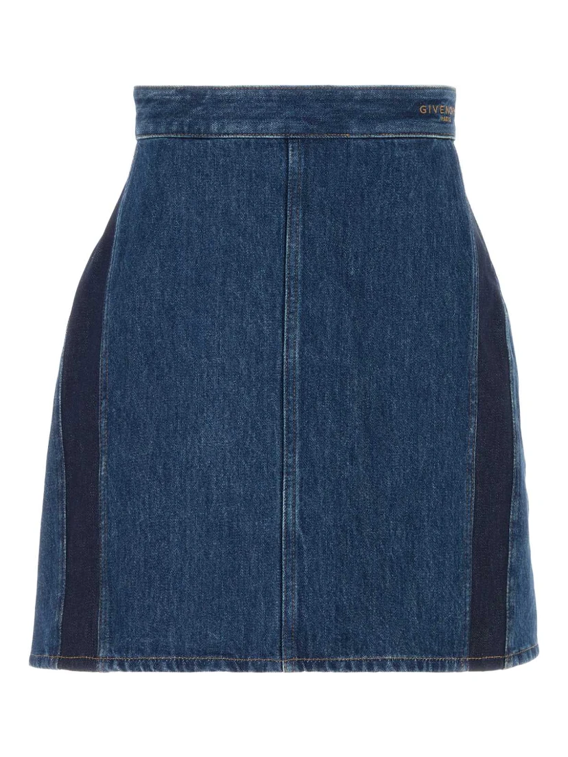 MINI COCOON DENIM SKIRT