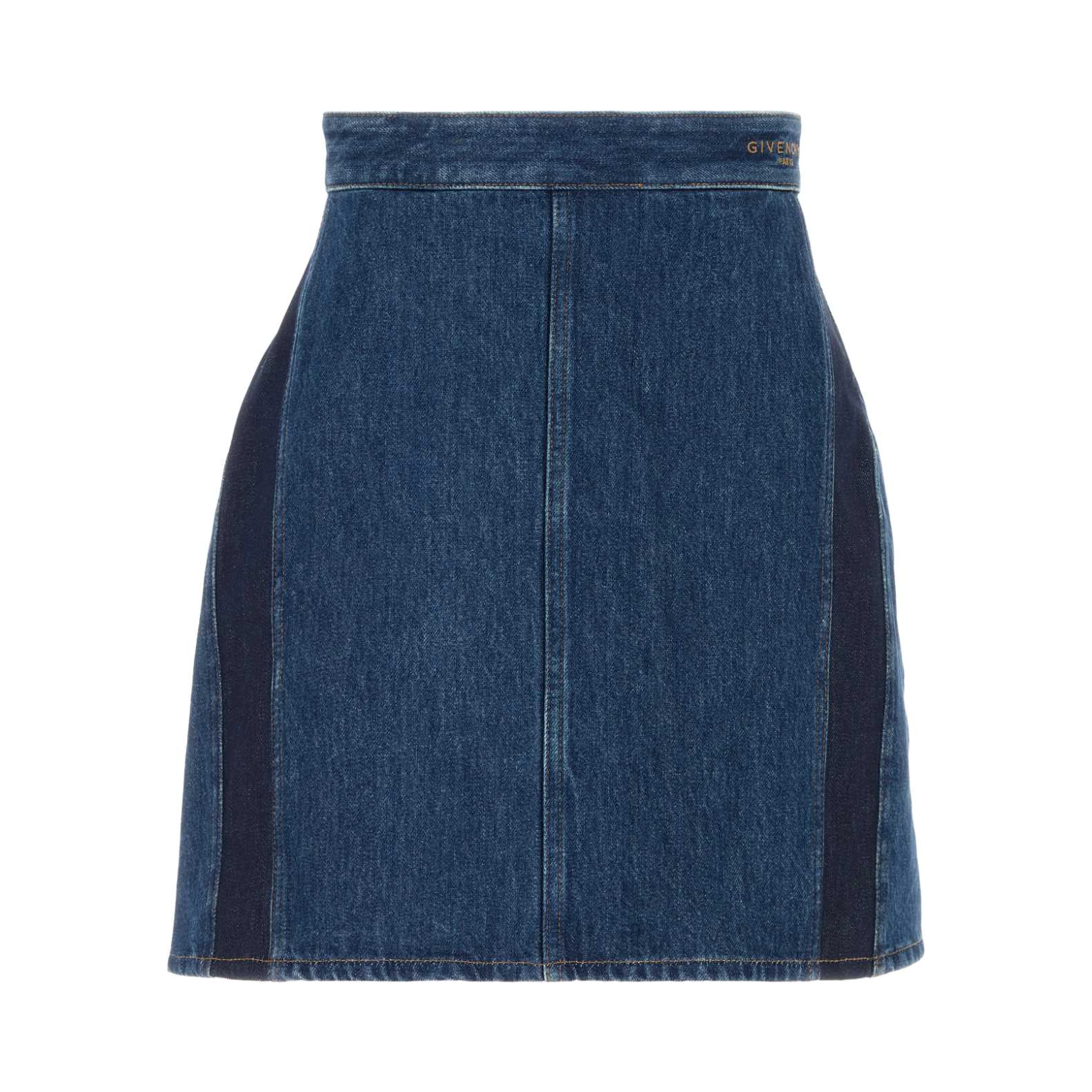 MINI COCOON DENIM SKIRT