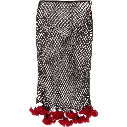 CROCHET SKIRT FLORAL CROCHET KNIT