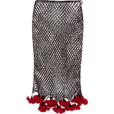 CROCHET SKIRT FLORAL CROCHET KNIT