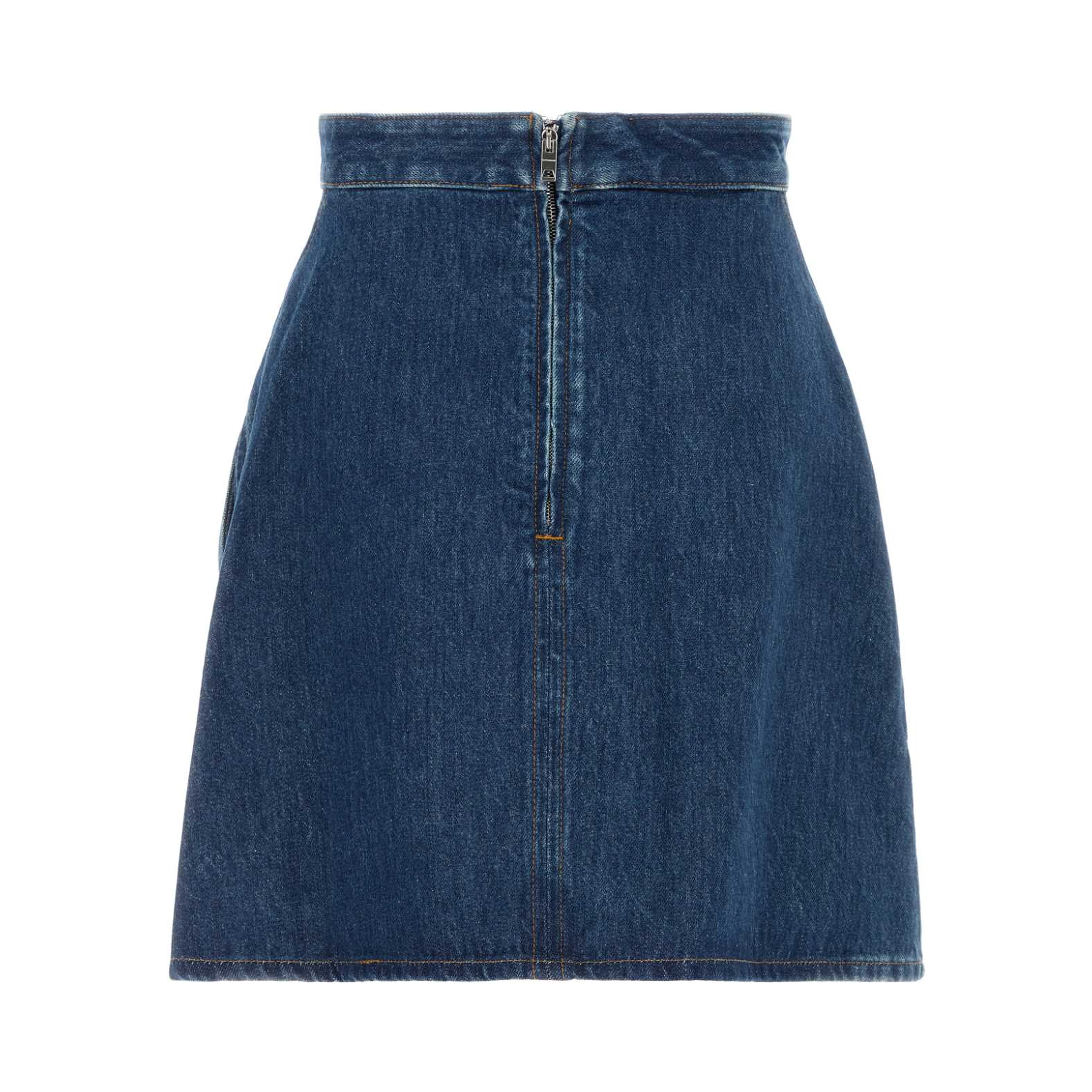 MINI COCOON DENIM SKIRT