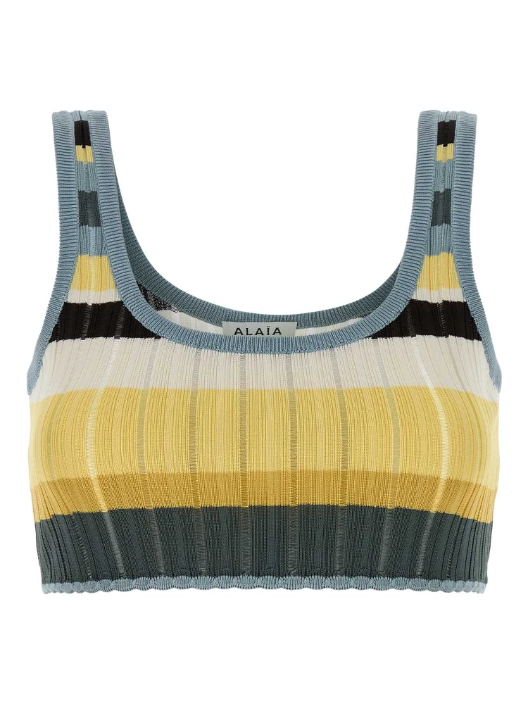 BRALETE TOP MULTICOLOR YELLOW CRINO