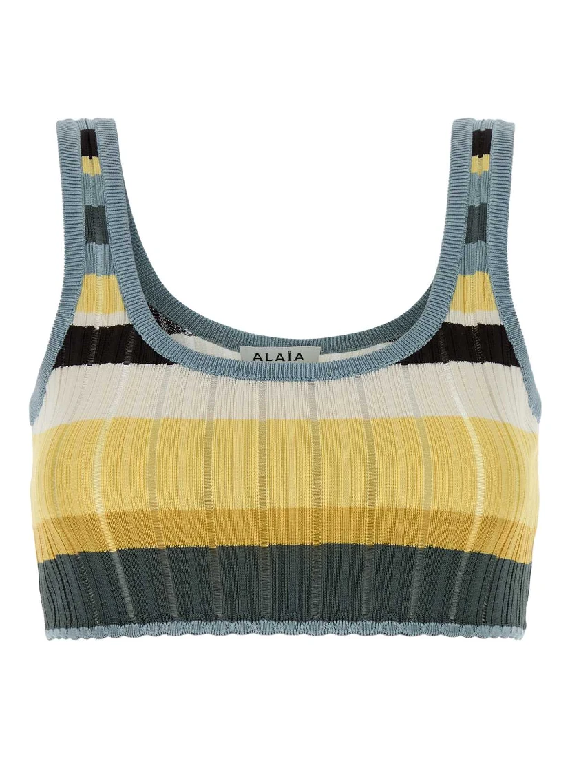 BRALETE TOP MULTICOLOR YELLOW CRINO