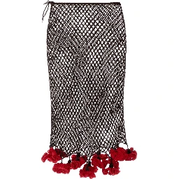 CROCHET SKIRT FLORAL CROCHET KNIT