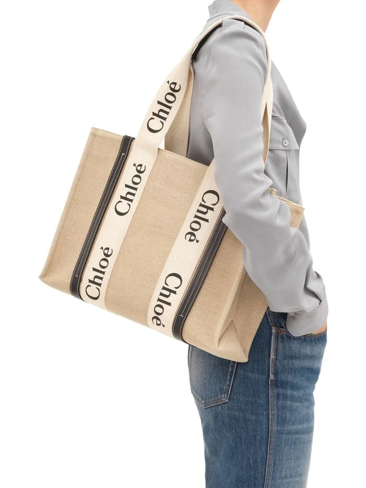 Beige Linen Tote Bag alternative