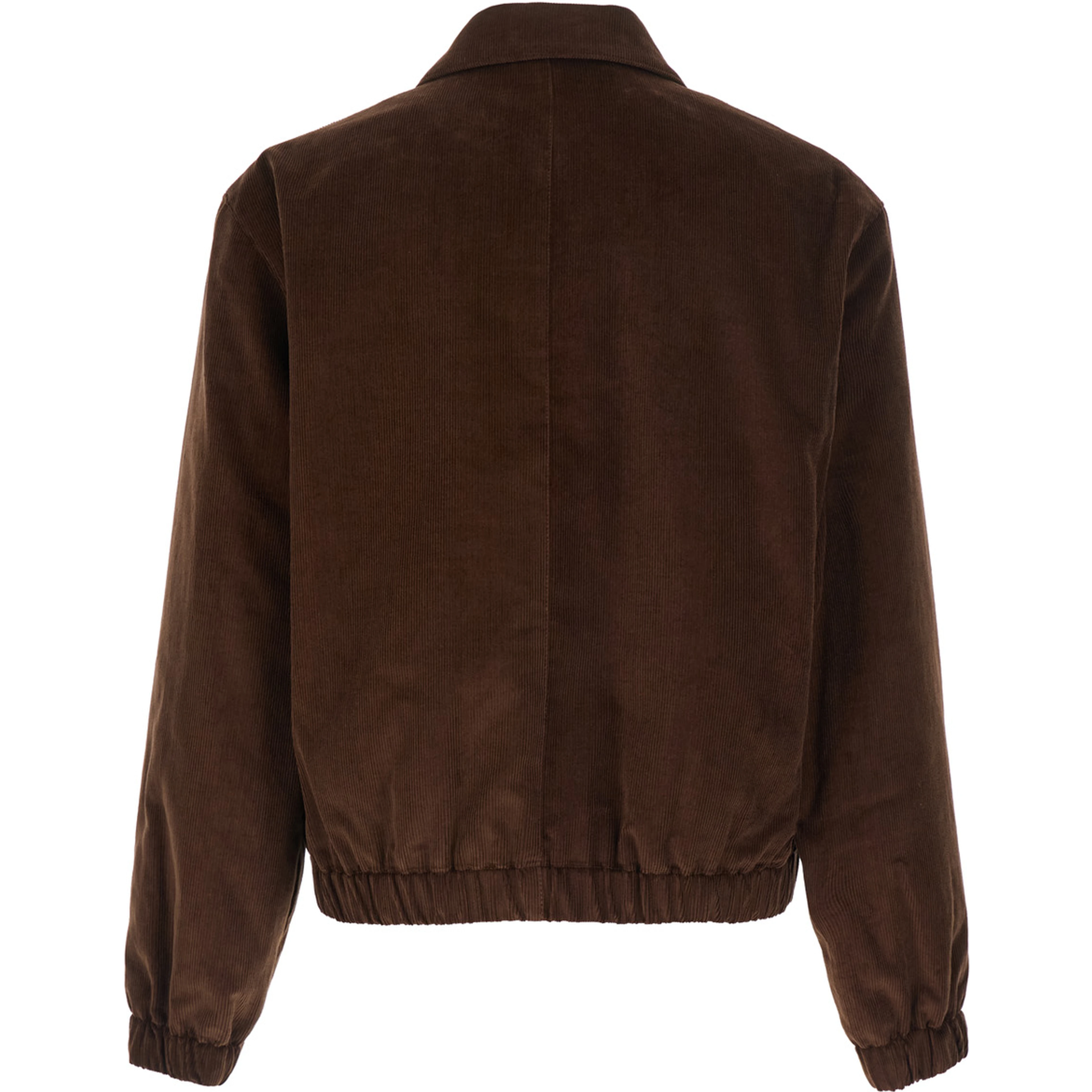 AMI PARIS Jacket imbottita con zip in Tessuto tecnica marrone uomo