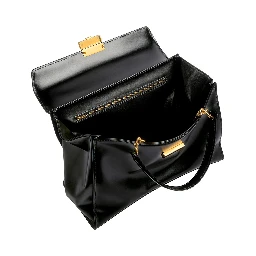HG AVEN TOP HANDLE MEDIUM BAG IN SHINY BOX CALF LEATHER