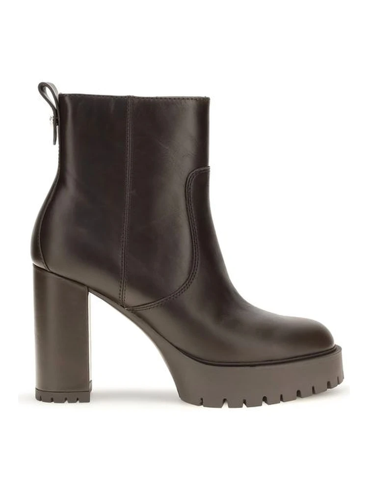 Brown Calf Leather Bos Taurus Ankle Boots