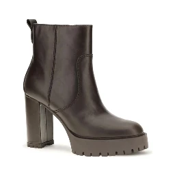Brown Calf Leather Bos Taurus Ankle Boots
