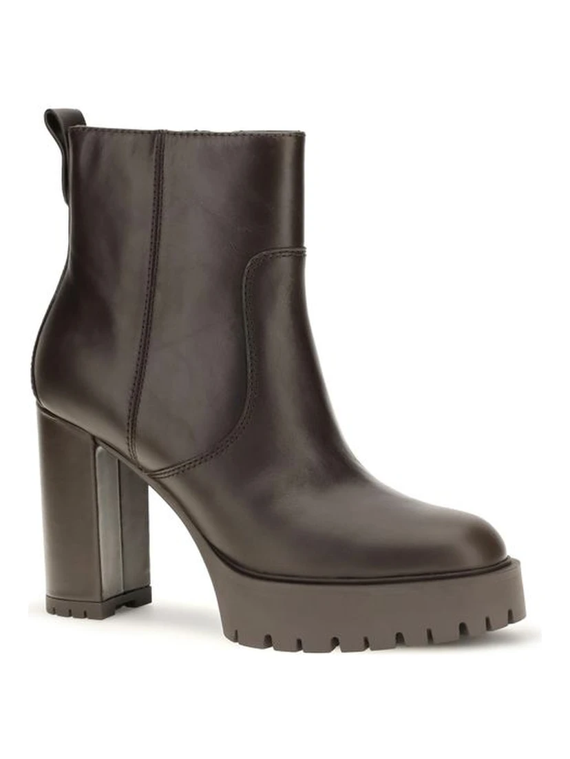 Brown Calf Leather Bos Taurus Ankle Boots