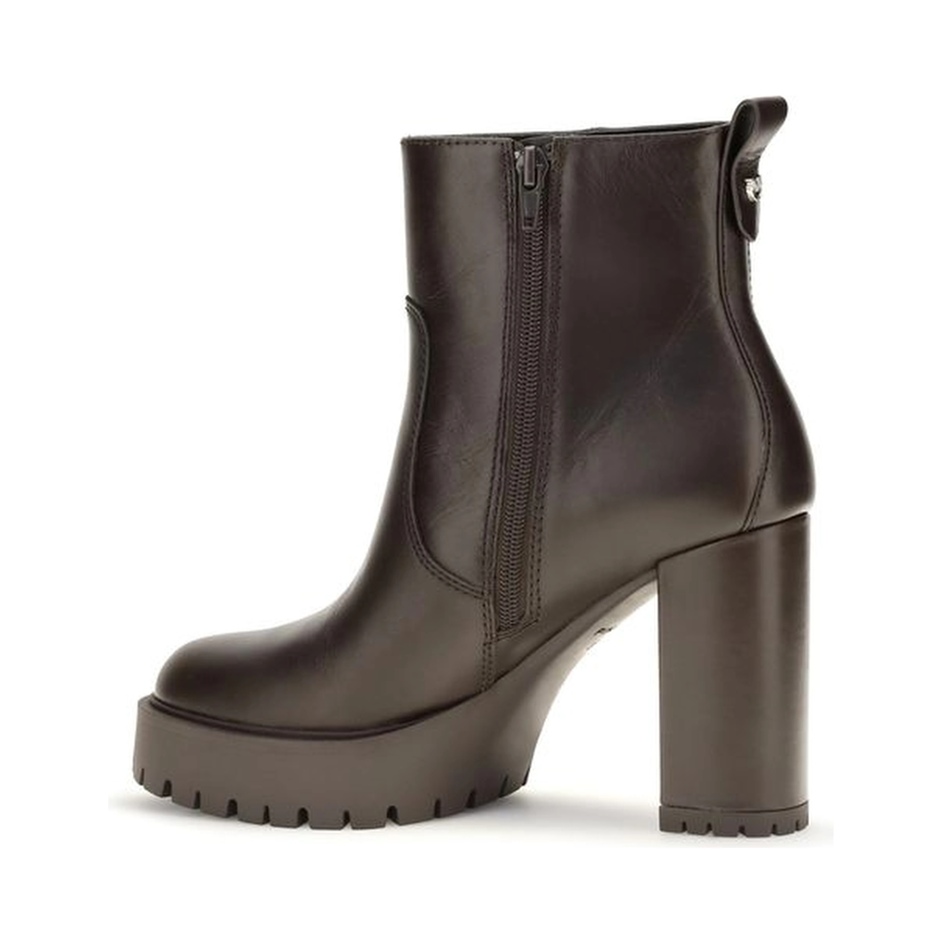 Brown Calf Leather Bos Taurus Ankle Boots