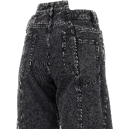 Cut-out waist jeans