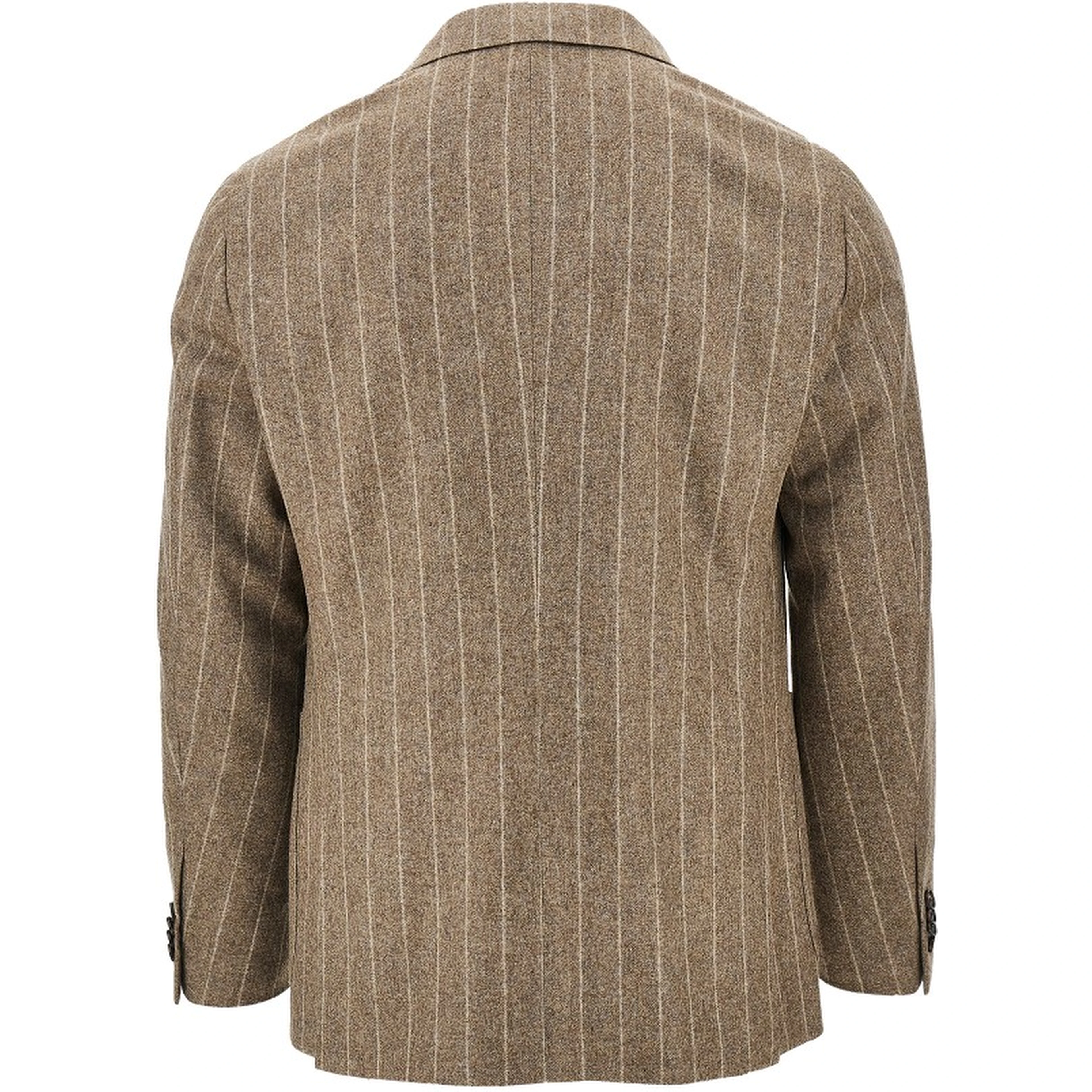 'Aida' pinstriped flannel double-breasted sui